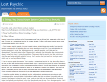 Tablet Screenshot of lostpsychic.com